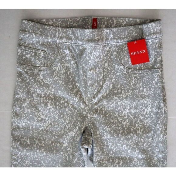 Spanx 20018R Women's Sz Medium Speckled Gray Jean-ish Ankle Legging Jeggings - Picture 5 of 8